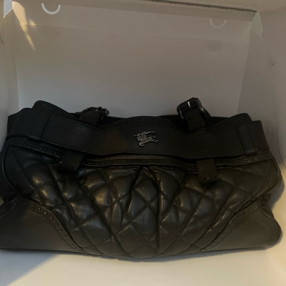 Burberry Black Quilted Shoulder Bag - Picture 4 of 7